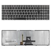25215240 gyári új, ezüst-fekete háttérvilágításos magyar laptop billentyűzet