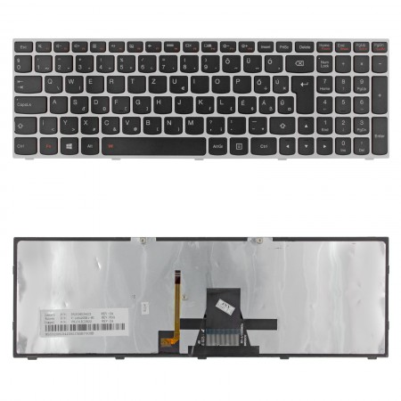 25215240 gyári új, ezüst-fekete háttérvilágításos magyar laptop billentyűzet