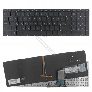 762529-211 gy&aacute;ri &uacute;j magyar h&aacute;tt&eacute;rvil&aacute;g&iacute;t&aacute;sos fekete laptop billentyűzet, keret n&eacute;lk&uuml;l