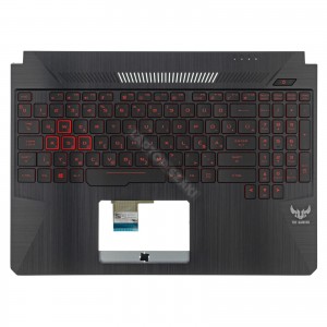 90NR00S3-R32HU0 gy&aacute;ri &uacute;j magyar piros h&aacute;tt&eacute;rvil&aacute;g&iacute;t&aacute;sos laptop billentyűzet + fekete felső fed&eacute;l