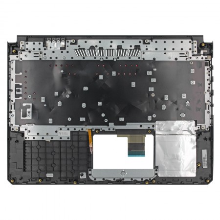 90NR00S3-R32HU0 gyári új magyar piros háttérvilágításos laptop billentyűzet + fekete felső fedél