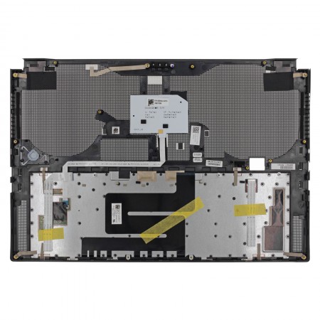 90NR02J1-R31HU1 gyári új magyar fekete RGB (Multi-color) háttérvilágításos laptop billentyűzet + fekete felső fedél