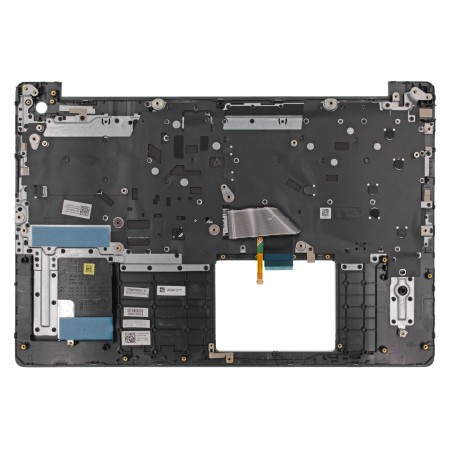 07TMPH + 09J9KG gyári új, angol fekete laptop billentyűzet + kék színű felső fedél