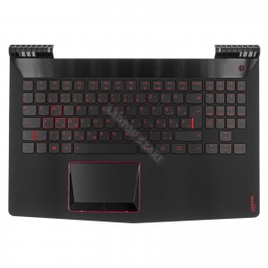 5CB0N00284 gy&aacute;ri &uacute;j magyar h&aacute;tt&eacute;rvil&aacute;g&iacute;t&aacute;sos fekete - piros laptop billentyűzet