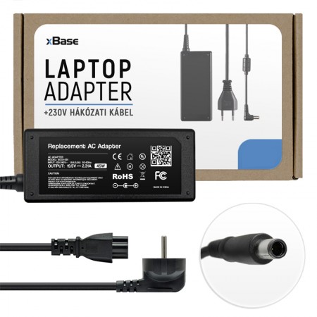 Dell 19.5V 2.31A (45W) 7.4x5.0mm töltő