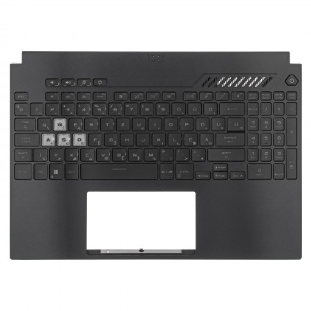 90NR09M1-R31HU0 gyári új magyar RGB háttérvilágításos laptop billentyűzet + felső fedél