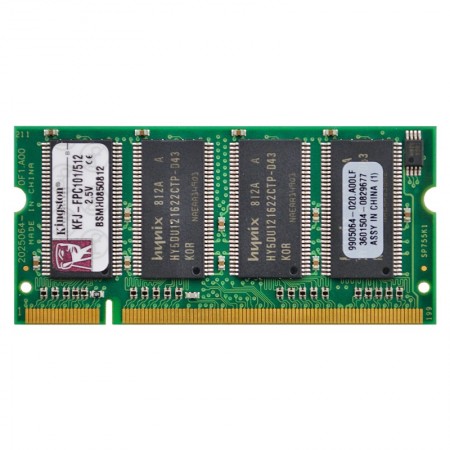 Kingston 512MB DDR 333MHz használt notebook memória