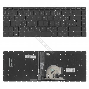 L44588-211 gy&aacute;ri &uacute;j magyar h&aacute;tt&eacute;rvil&aacute;g&iacute;t&aacute;sos laptop billentyűzet, keret n&eacute;lk&uuml;l