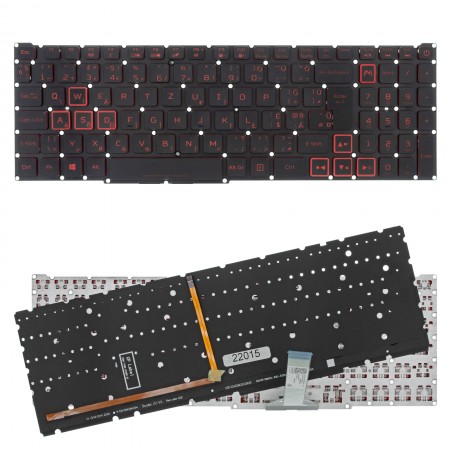 6B.QCUN2.020 gyári új magyarított háttérvilágított fekete laptop billentyűzet, keret nélkül