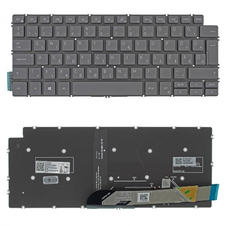 NHK4K gyári új magyar háttérvilágításos szürke laptop billentyűzet, keret nélkül