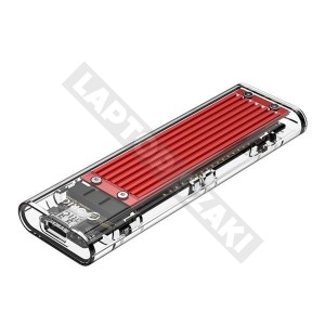 Orico M.2 NVMe k&uuml;lső SSD h&aacute;z piros-&aacute;tl&aacute;tsz&oacute; (ORICO-TCM2-C3-RD-BP)