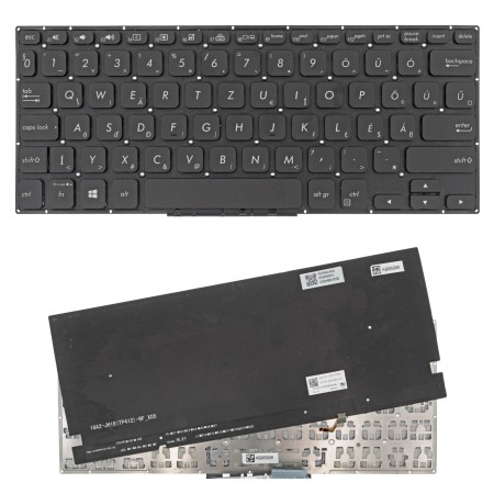 90NB0N32-R31HU1 használt , fekete magyar laptop billentyűzet, keret nélkül