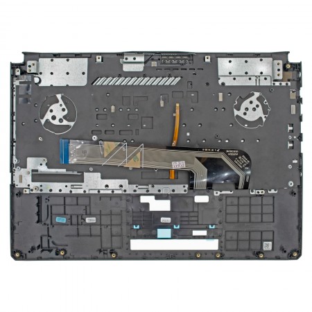 90NR03U1-R32HU0 gyári új fekete magyar RGB háttérvilágításos laptop billentyűzet + felső fedél