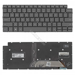 08GH4P haszn&aacute;lt, angol (US) sz&uuml;rke billentyűzet, keret n&eacute;lk&uuml;l