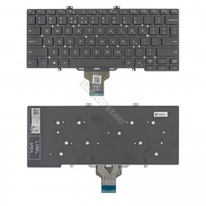 GJXGM haszn&aacute;lt, fekete UK angol laptop billentyűzet, keret n&eacute;lk&uuml;l