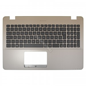 0KN1-261HU21 gy&aacute;ri &uacute;j magyar fekete laptop billentyűzet + pezsgő sz&iacute;nű felső fed&eacute;l