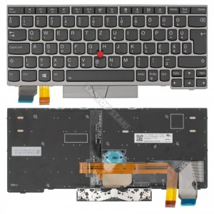 01YP055 gy&aacute;ri &uacute;j magyar h&aacute;tt&eacute;rvil&aacute;g&iacute;t&aacute;sos laptop billentyűzet