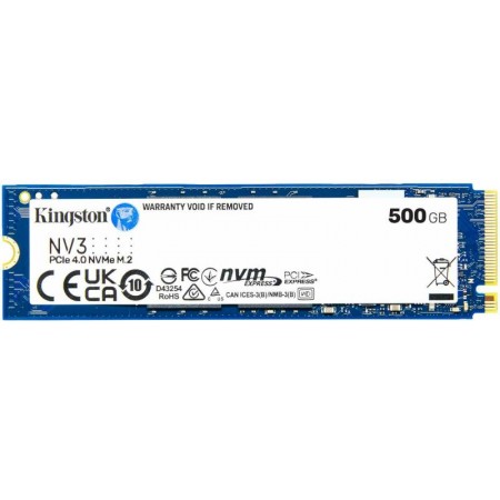 Kingston 500GB SSD M.2 NVMe NV3 meghajtó (SNV3S/500G)