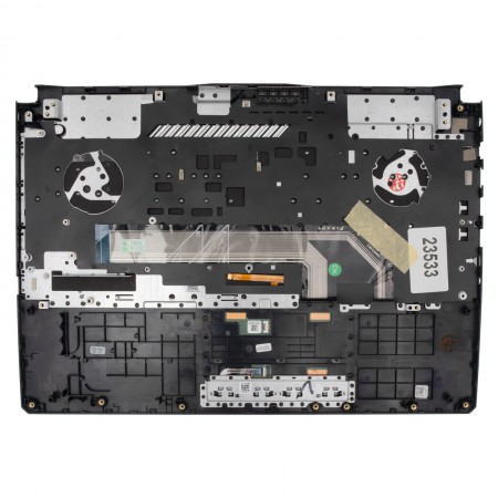 90NR03L1-R32HU0 gyári új angol (UK) háttérvilágított laptop billentyűzet + fekete felső fedél