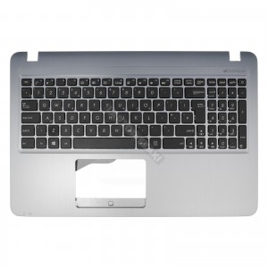 90NB0B03-R30010 gy&aacute;ri &uacute;j fekete angol (US) laptop billentyűzet + felső fed&eacute;l