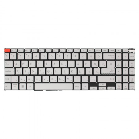 9Z.NLHBN.10Q gyári új magyar háttérvilágításos ezüst laptop billentyűzet, keret nélkül