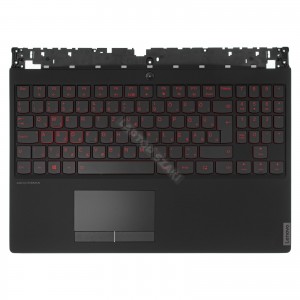 SN20M27432 gy&aacute;ri &uacute;j, magyar fekete-piros h&aacute;tt&eacute;rvil&aacute;g&iacute;tott billentyűzet + fekete felső fed&eacute;l