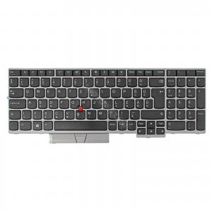 01YN715 gy&aacute;ri &uacute;j, magyar fekete - ez&uuml;st laptop billentyűzet