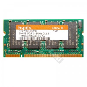 Hynix 256MB DDR 333MHz notebook memória