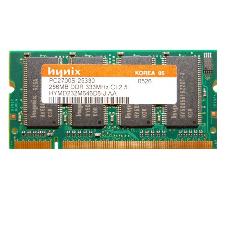Hynix 256MB DDR 333MHz notebook memória