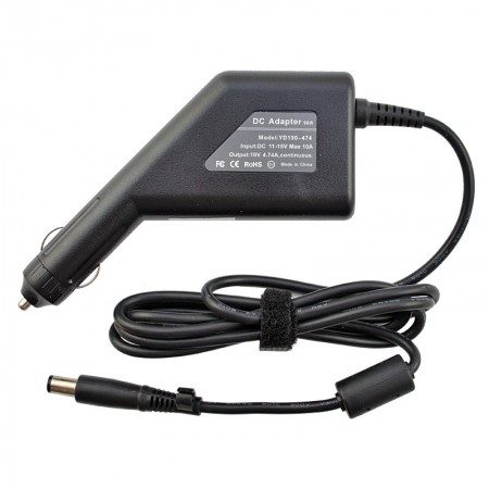 HP 19V 4.74A center-pin (90W) utángyártott új autós, szivargyújtós laptop töltő