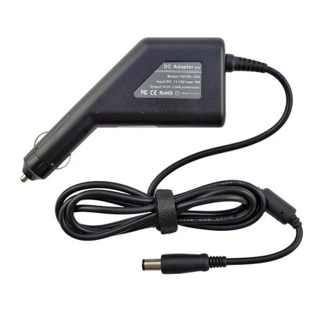 Dell PA-12 19.5V 3.34A (65W) utángyártott új autós, szivargyújtós laptop töltő