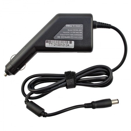 Dell PA-10 19.5V 4.62A (90W) utángyártott új autós, szivargyújtós laptop töltő