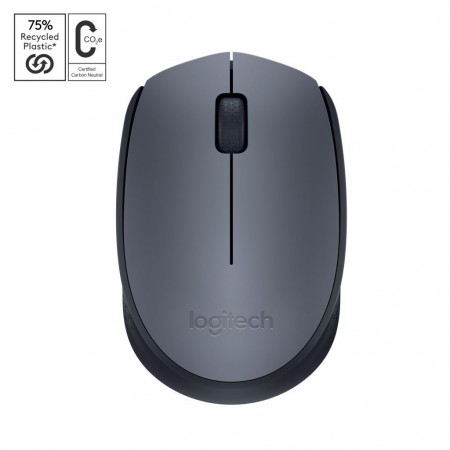 Logitech M170 vezeték nélküli egér fekete-szürke (910-004642) 