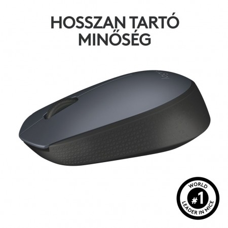 Logitech M170 vezeték nélküli egér fekete-szürke (910-004642) 