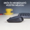 Logitech M170 vezeték nélküli egér fekete-szürke (910-004642) 