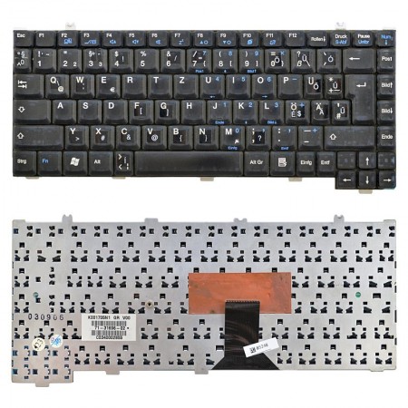 K001705N1 használt német, magyar karakterekkel matricázott laptop billentyűzet