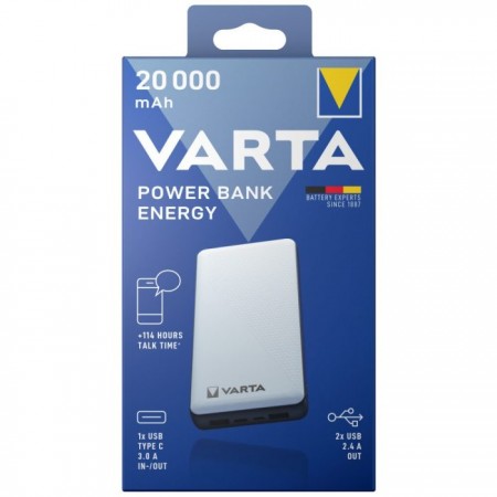 VARTA Hordozható akkumulátor, 20000 mAh, VARTA (57978101111)
