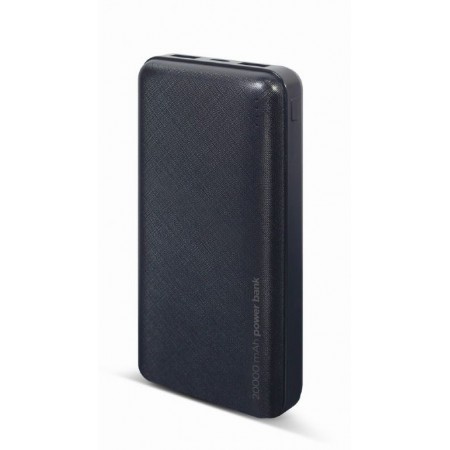 Gembird PB20-02 Power Bank 20000mAh fekete