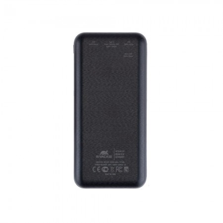 RivaCase Rivapower VA2580 20000mAh QC/PD 20W Powerbank fekete (4260403579275)