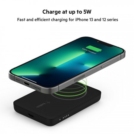 Belkin Boost Charge Magnetic vezeték nélküli Power Bank 2500mAh fekete (BPD002btBK)