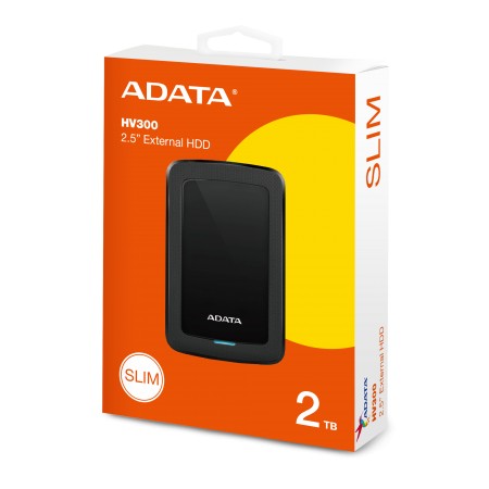 2TB 2.5' ADATA HV300 külső winchester fekete (AHV300-2TU31-CBK)