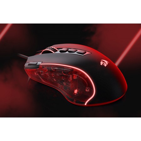 Redragon M612 Predator RGB Gaming egér fekete (M612-RGB)