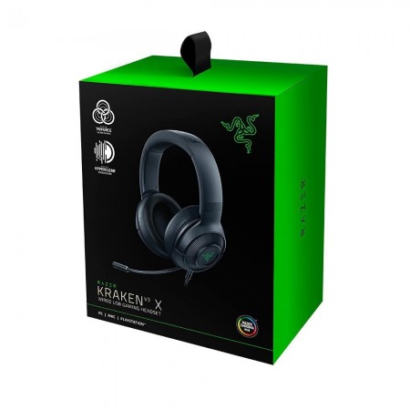 Razer Kraken V3 X gaming headset fekete (RZ04-03750100-R3M1 / RZ04-03750300-R3M1)