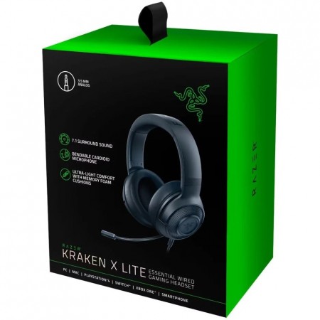Razer Kraken X Lite gaming headset fekete (RZ04-02950100-R381)
