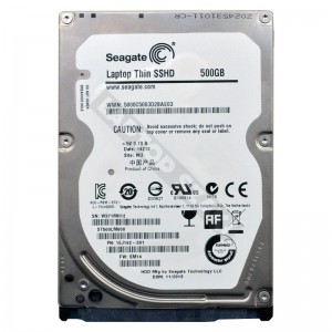 Seagate ST500LM000 500GB + 8GB SATA 2,5" haszn&aacute;lt slim laptop SSHD