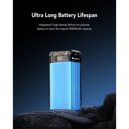 VegerPower VP5001 Tank Lite Power Bank 50000mAh fekete