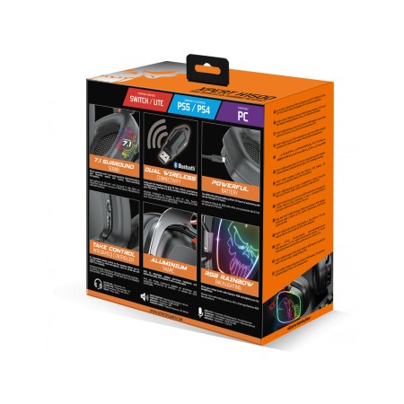 Spirit of Gamer XPERT-H1500 vezeték nélküli mikrofonos fejhallgató fekete (MIC-XH1500)