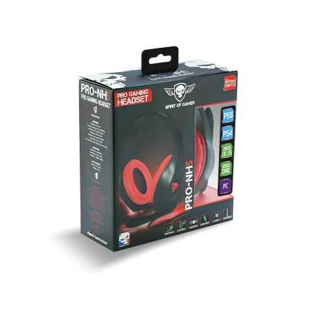 Spirit of Gamer PRO-NH5 mikrofonos fejhallgató (Nintendo Switch) fekete-piros (MIC-G715SW)