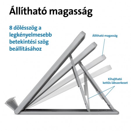 Kensington SmartFit notebook állvány szürke (K50420EU)