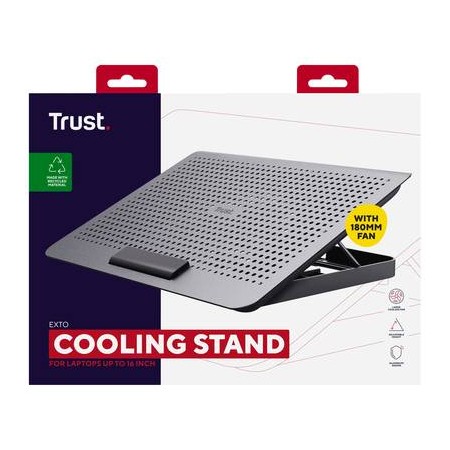 Trust  Exto Eco Notebook állvány hűtő funkcióval Állítható magasság (24613)